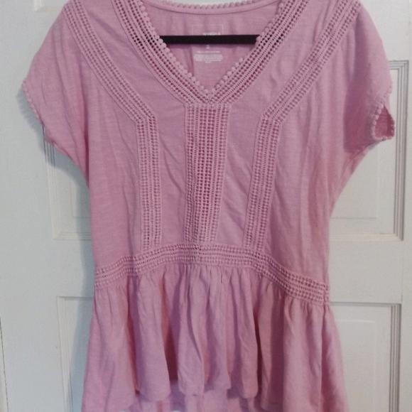 Beautiful elegant feminine pink top, size S, never worn. 100% cot… - Picture 2 of 9